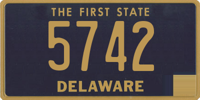 DE license plate 5742
