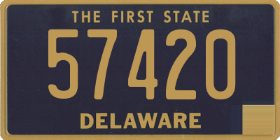 DE license plate 57420
