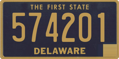 DE license plate 574201