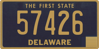 DE license plate 57426