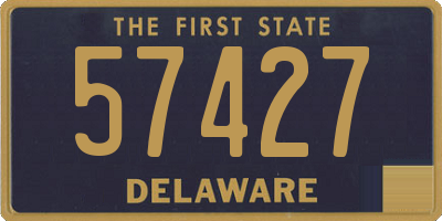 DE license plate 57427