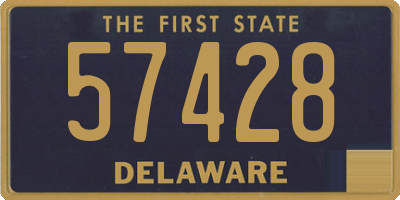 DE license plate 57428