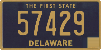 DE license plate 57429