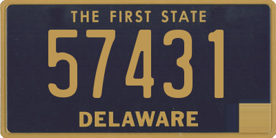 DE license plate 57431