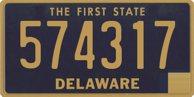 DE license plate 574317