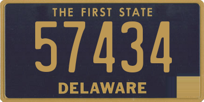 DE license plate 57434