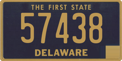 DE license plate 57438