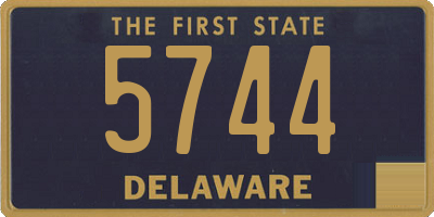 DE license plate 5744