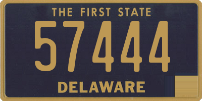 DE license plate 57444