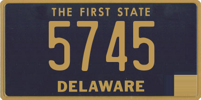 DE license plate 5745