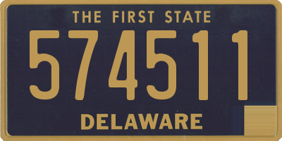 DE license plate 574511
