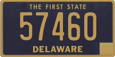 DE license plate 57460