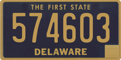 DE license plate 574603