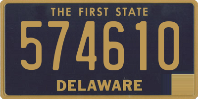 DE license plate 574610