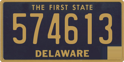 DE license plate 574613