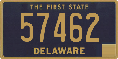 DE license plate 57462