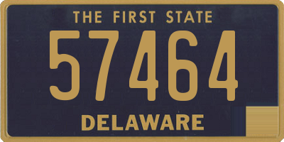 DE license plate 57464