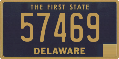 DE license plate 57469