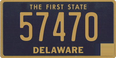 DE license plate 57470