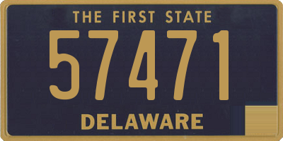 DE license plate 57471