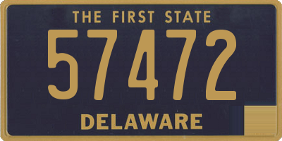 DE license plate 57472