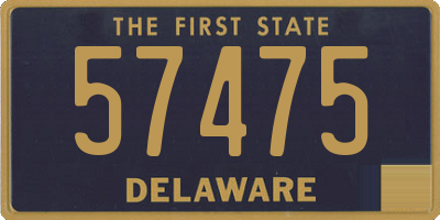 DE license plate 57475