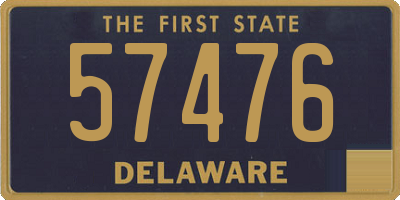 DE license plate 57476