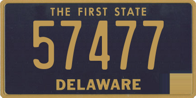 DE license plate 57477