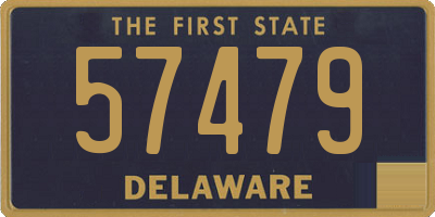 DE license plate 57479