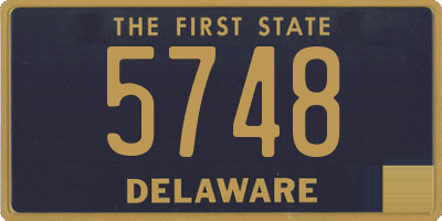 DE license plate 5748