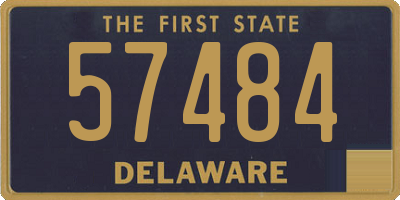 DE license plate 57484