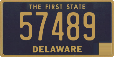 DE license plate 57489