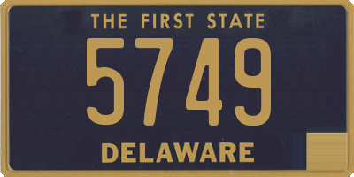DE license plate 5749