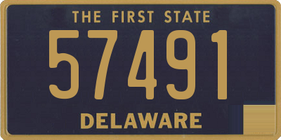 DE license plate 57491