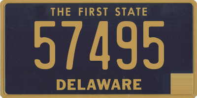 DE license plate 57495