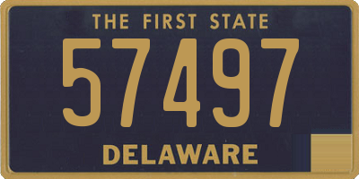DE license plate 57497