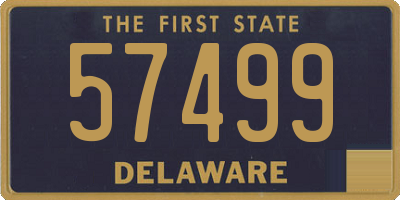 DE license plate 57499