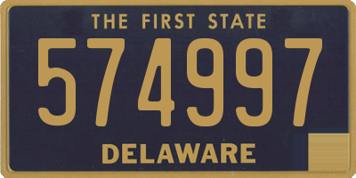 DE license plate 574997