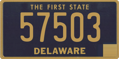 DE license plate 57503