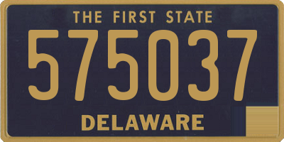 DE license plate 575037