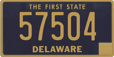 DE license plate 57504