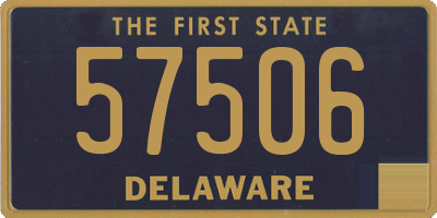 DE license plate 57506