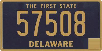 DE license plate 57508