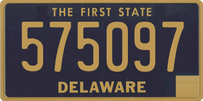 DE license plate 575097