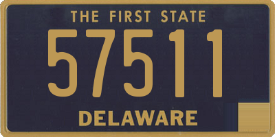 DE license plate 57511