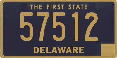 DE license plate 57512