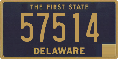 DE license plate 57514