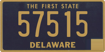 DE license plate 57515