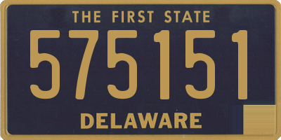 DE license plate 575151
