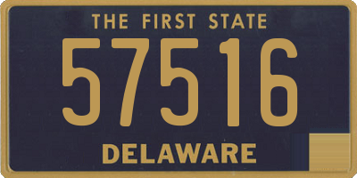 DE license plate 57516